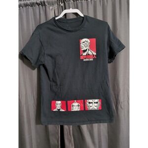 Attack on Titan Mens M Black Colossal Titan Graphic T Shirt Anime Manga Tee